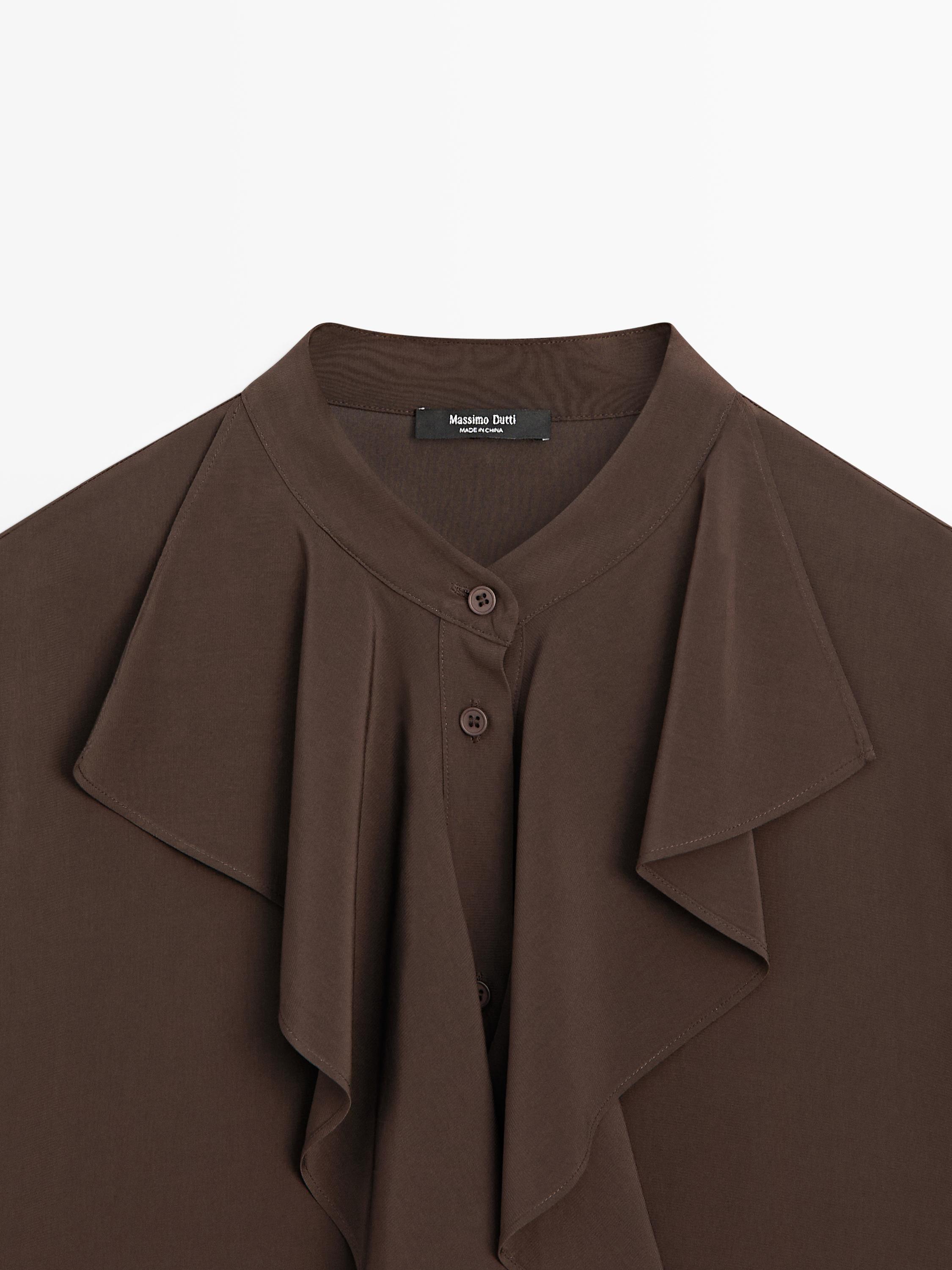 Blouse fluide à volants
